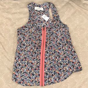 Abercrombie & Fitch Pretty Floral Silk Vest